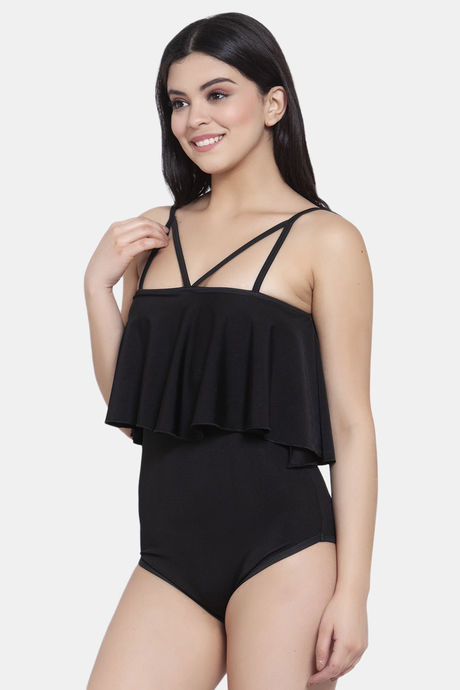 Cukoo Slip-On Swimdress With Removable Pads - Black — image 2
