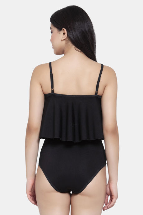 Cukoo Slip-On Swimdress With Removable Pads - Black — image 3