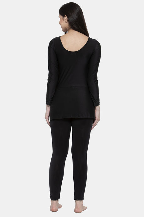 Cukoo Slip-On Swimdress With Removable Pads - Black — image 3
