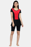 Cukoo Slip-On Swimdress With Removable Pads - Black — thumbnail 1