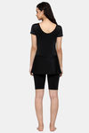 Cukoo Slip-On Swimdress With Removable Pads - Black — thumbnail 3