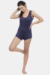 Cukoo Slip-On Swimdress With Removable Pads - Blue — thumbnail 4