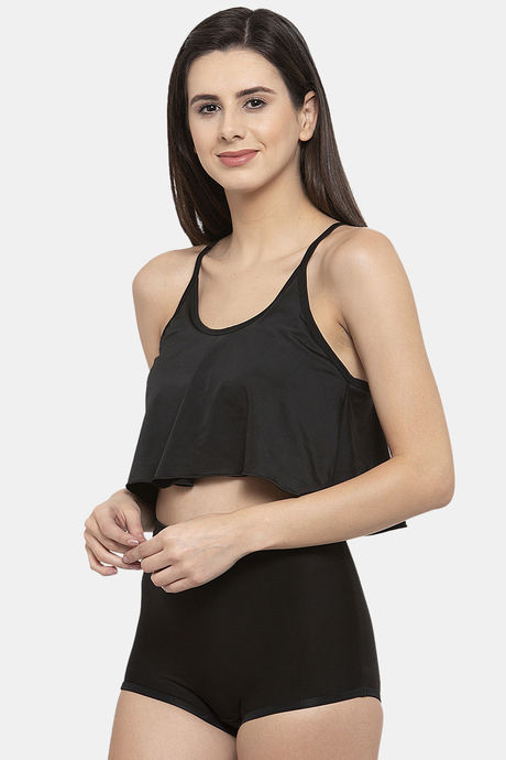 Cukoo Slip-On Swim Set With Removable Pads - Black — image 2