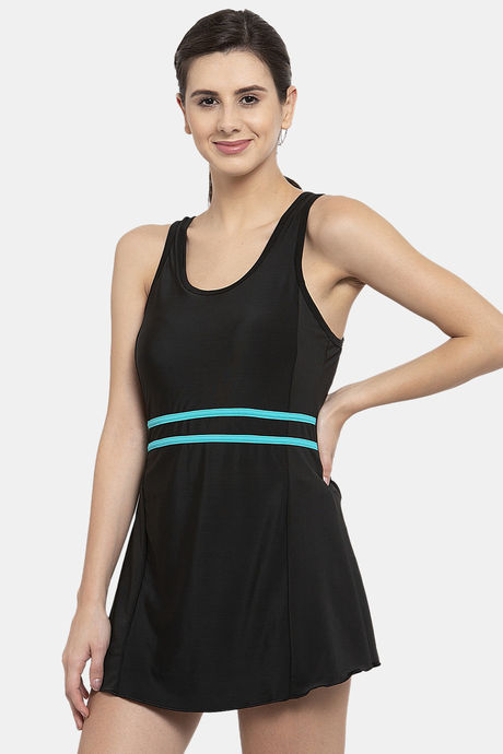 Cukoo Slip-On Swimdress With Removable Pads - Black — image 2