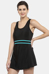 Cukoo Slip-On Swimdress With Removable Pads - Black — thumbnail 2
