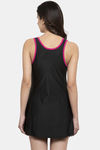 Cukoo Slip-On Swimdress With Removable Pads - Black — thumbnail 3