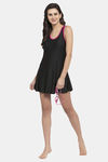 Cukoo Slip-On Swimdress With Removable Pads - Black — thumbnail 4
