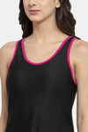 Cukoo Slip-On Swimdress With Removable Pads - Black — thumbnail 5