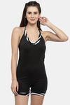 Cukoo Slip-On Swimdress With Removable Pads - Black — thumbnail 1