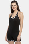 Cukoo Slip-On Swimdress With Removable Pads - Black — thumbnail 2