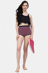 CUKOO Padded Polka Dot Two Piece Tankini - Pink — thumbnail 6