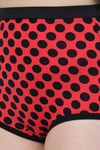 CUKOO Padded Polka Dot Two Piece Tankini - Red — thumbnail 5
