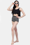 CUKOO Padded Polka Dot Two Piece Tankini - White — thumbnail 6