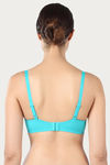 Triumph Padded Wired 3/4th Coverage T-Shirt Bra - Blue — thumbnail 3