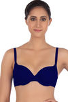 Triumph Padded Wired 3/4th Coverage T-Shirt Bra - Dark Blue — thumbnail 1