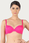 Triumph Padded Wired 3/4th Coverage T-Shirt Bra - Pink — thumbnail 4