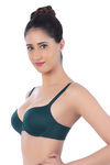 Triumph Padded Wired Medium Coverage T-Shirt Bra - Green — thumbnail 3