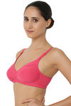 Triumph Double Layered Non Wired 3/4th Coverage T-Shirt Bra - Pink — thumbnail 2