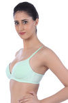 Triumph Padded Non Wired Medium Coverage T-Shirt Bra - Green — thumbnail 3