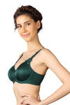 Triumph Double Layered Wired 3/4Th Coverage Minimiser Bra - Royal Green — thumbnail 2
