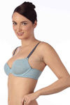 Triumph Padded Wired Medium Coverage T-Shirt Bra - Blue — thumbnail 2
