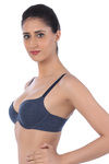 Triumph Padded Wired Medium Coverage T-Shirt Bra - Blue — thumbnail 3