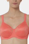 Triumph Single Layered Wired Full Coverage Minimiser Bra - Coral — thumbnail 4
