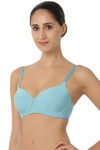 Triumph Padded Non Wired Full Coverage T-Shirt Bra - Blue — thumbnail 2