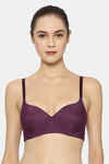 Triumph Padded Non Wired Full Coverage T-Shirt Bra - Purple — thumbnail 1