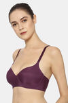 Triumph Padded Non Wired Full Coverage T-Shirt Bra - Purple — thumbnail 2