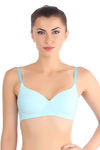 Triumph Padded Non Wired Medium Coverage T-Shirt Bra - Blue — thumbnail 1