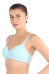 Triumph Padded Non Wired Medium Coverage T-Shirt Bra - Blue — thumbnail 2