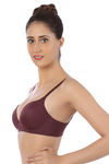 Triumph Padded Non Wired Medium Coverage T-Shirt Bra - Purple — thumbnail 2