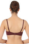 Triumph Padded Non Wired Medium Coverage T-Shirt Bra - Purple — thumbnail 3