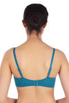 Triumph Padded Non Wired Medium Coverage T-Shirt Bra - Blue — thumbnail 3