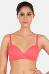 Triumph Padded Non Wired Medium Coverage T-Shirt Bra - Pink — thumbnail 1