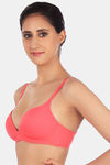 Triumph Padded Non Wired Medium Coverage T-Shirt Bra - Pink — thumbnail 2