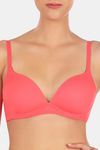 Triumph Padded Non Wired Medium Coverage T-Shirt Bra - Pink — thumbnail 4