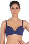 Triumph Padded Non Wired Medium Coverage T-Shirt Bra - Blue — thumbnail 1