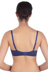 Triumph Padded Non Wired Medium Coverage T-Shirt Bra - Blue — thumbnail 3