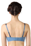 Triumph Padded Wired Medium Coverage T-Shirt Bra - Blue — thumbnail 3