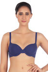 Triumph Padded Wired Medium Coverage T-Shirt Bra - Blue — thumbnail 1