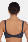 Triumph Double Layered Non Wired Medium Coverage T-Shirt Bra - Blue Black — thumbnail 2