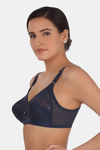 Triumph Double Layered Non Wired Medium Coverage T-Shirt Bra - Blue Black — thumbnail 3