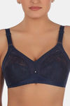 Triumph Double Layered Non Wired Medium Coverage T-Shirt Bra - Blue Black — thumbnail 4