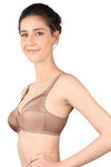Triumph Single Layered Non Wired Full Coverage Minimiser Bra - Brown — thumbnail 2