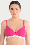 Triumph Double Layered Non Wired Medium Coverage T-Shirt Bra - Dark Pink — thumbnail 4