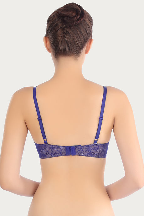 Triumph Padded Non Wired Medium Coverage T-Shirt Bra - Blue — image 3