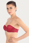 Triumph Padded Wired Medium Coverage Strapless Bra - Red — thumbnail 2