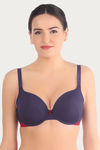 Triumph Padded Wired 3/4th Coverage T-Shirt Bra - Blue — thumbnail 1